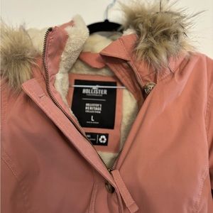 Hollister Dusty Rose Parka